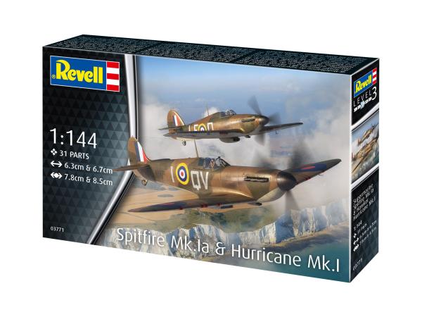 1_144_Supermarine_Spitfire_Mk_Ia___Hawker_Hurricane_Mk_I_Revell
