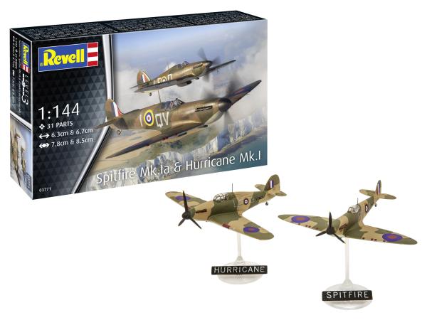 1_144_Supermarine_Spitfire_Mk_Ia___Hawker_Hurricane_Mk_I_Revell_1