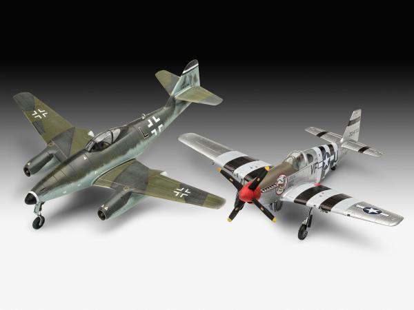 1_72_Combat_Set_Messerschmitt_Me262___P_51B_Mustang_Revell_12