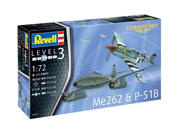 1_72_Combat_Set_Messerschmitt_Me262___P_51B_Mustang_Revell_13