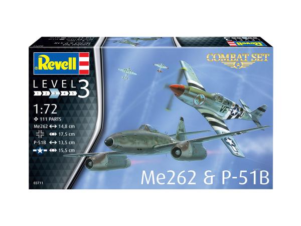 1_72_Combat_Set_Messerschmitt_Me262___P_51B_Mustang_Revell_14
