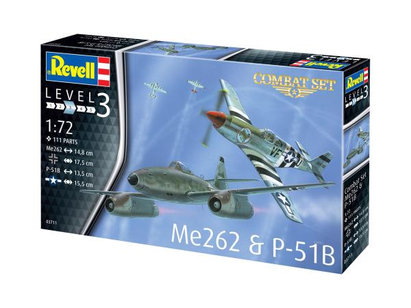 1_72_Combat_Set_Messerschmitt_Me262___P_51B_Mustang_Revell_15