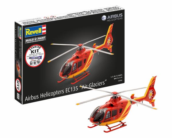 1_72_Starter_Kit_Airbus_Helicopters_EC135__Air_Glaciers_Revell_met_Basisaccessoires