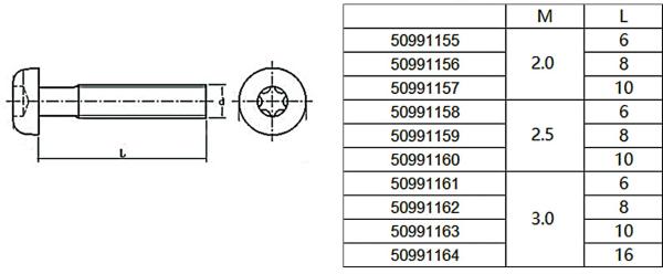 Bolkopbouten_TX_RVS__M2x10_mm__30_stuks__roestvrij_staal__RVS__1