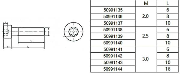 Cilinderkopschroeven_TX_RVS__M3x10_mm__30_stuks__roestvrij_staal__RVS__1