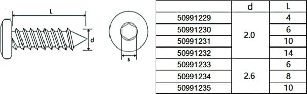 Plaatmetaalschroeven_RVS_binnenzeskant_platte_kop_2_0x14_mm_30_stuks_1