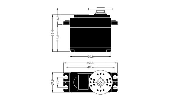 Robot_Servo_HSR_1425CR_Continue_rotatie_1