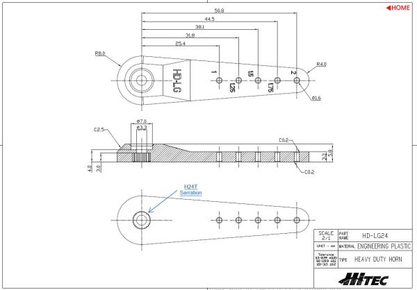 Servo_arm_Set__HD_IG24__HD_LG24___2x2_stuks_